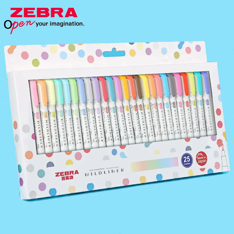 Zebra Pen Mildliner - ZEBRA Mildliner fosforlu WKT7 çift başlı