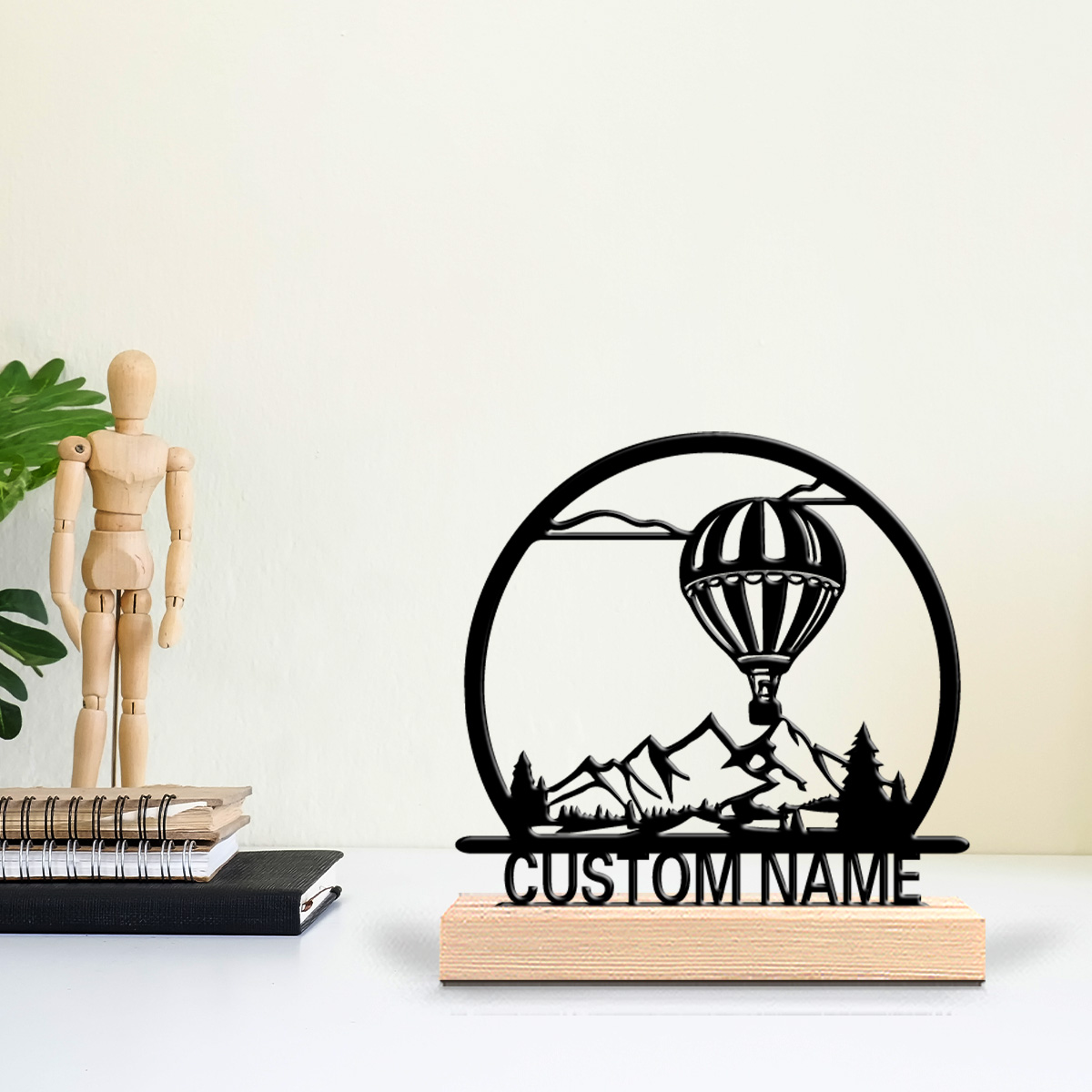 Art Craft Usa - 1 adet Sıcak Hava Balonu Kişiselleştirilmiş