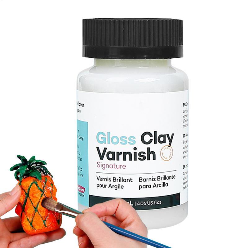 Air Dry Clay - 120 ML Parlak Vernik Hava Kuru