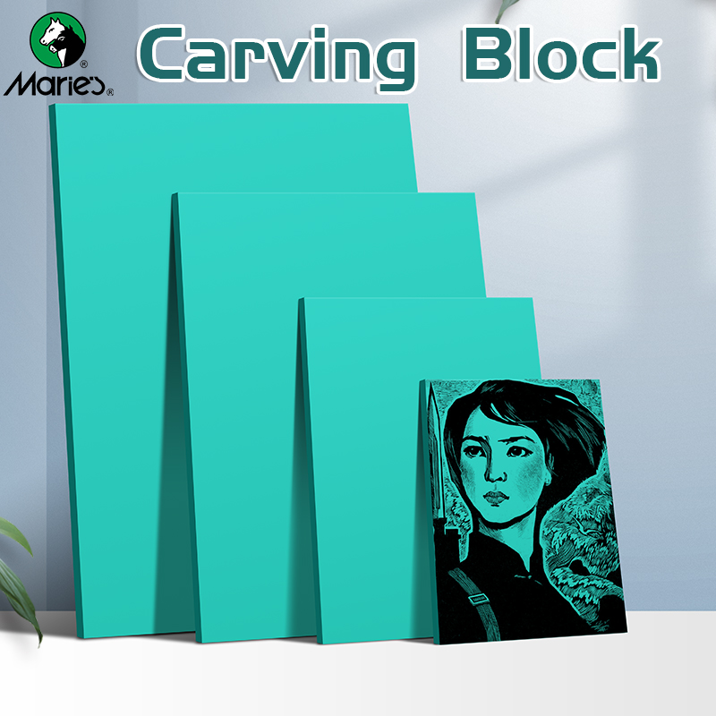 Lino Printing Block - Marei'nin 3'lü Yumuşak Linolyum Oyma Bloğu,