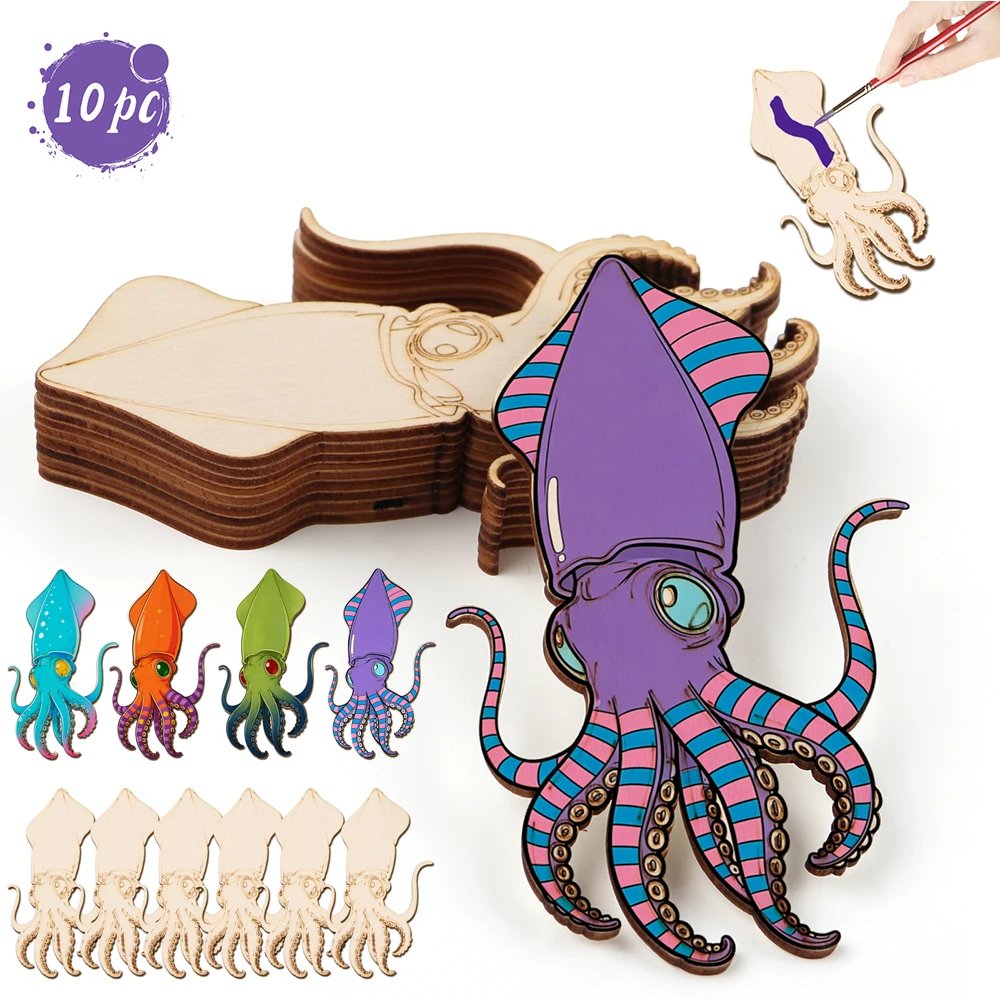 Art Craft Usa - 10 adet/takım Bitmemiş Ahşap El Sanatları