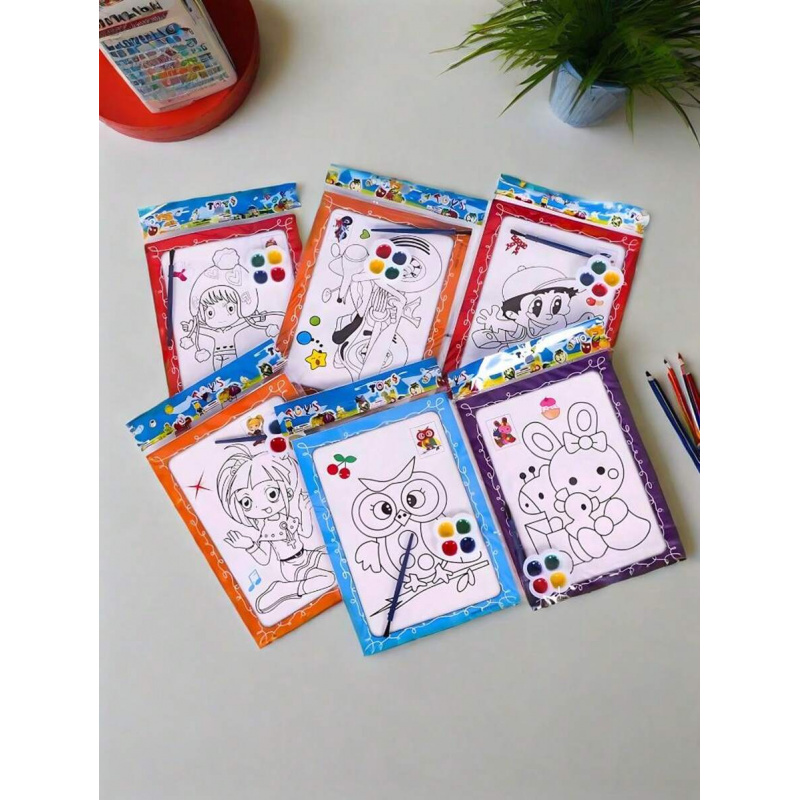 Chinese Art Craft - Suluboya Boyama Boyama Kitabı Seti (10
