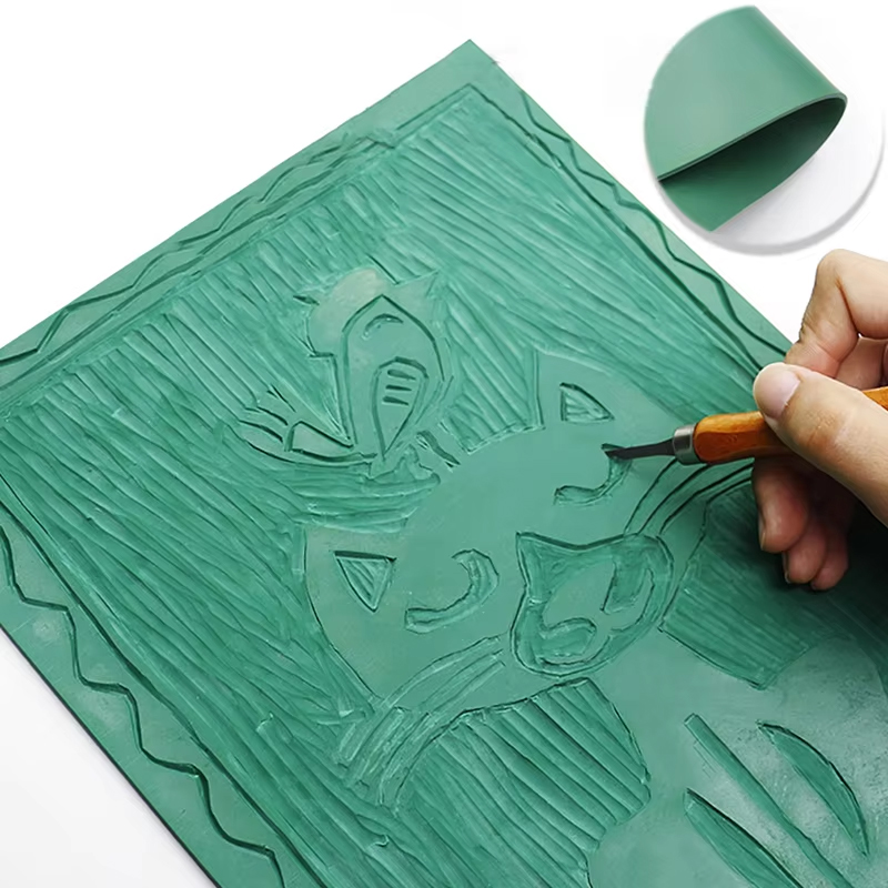 Lino Printing Block - Kauçuk Blok Oyma Baskı Sanatı Damga