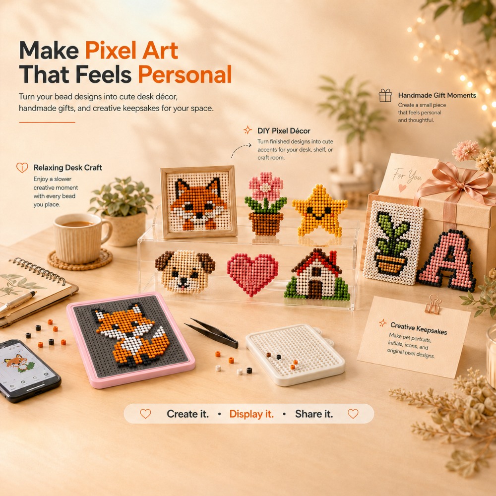 Art Craft Usa - LED Akıllı Sigorta Boncuklu Pegboard, Sanat