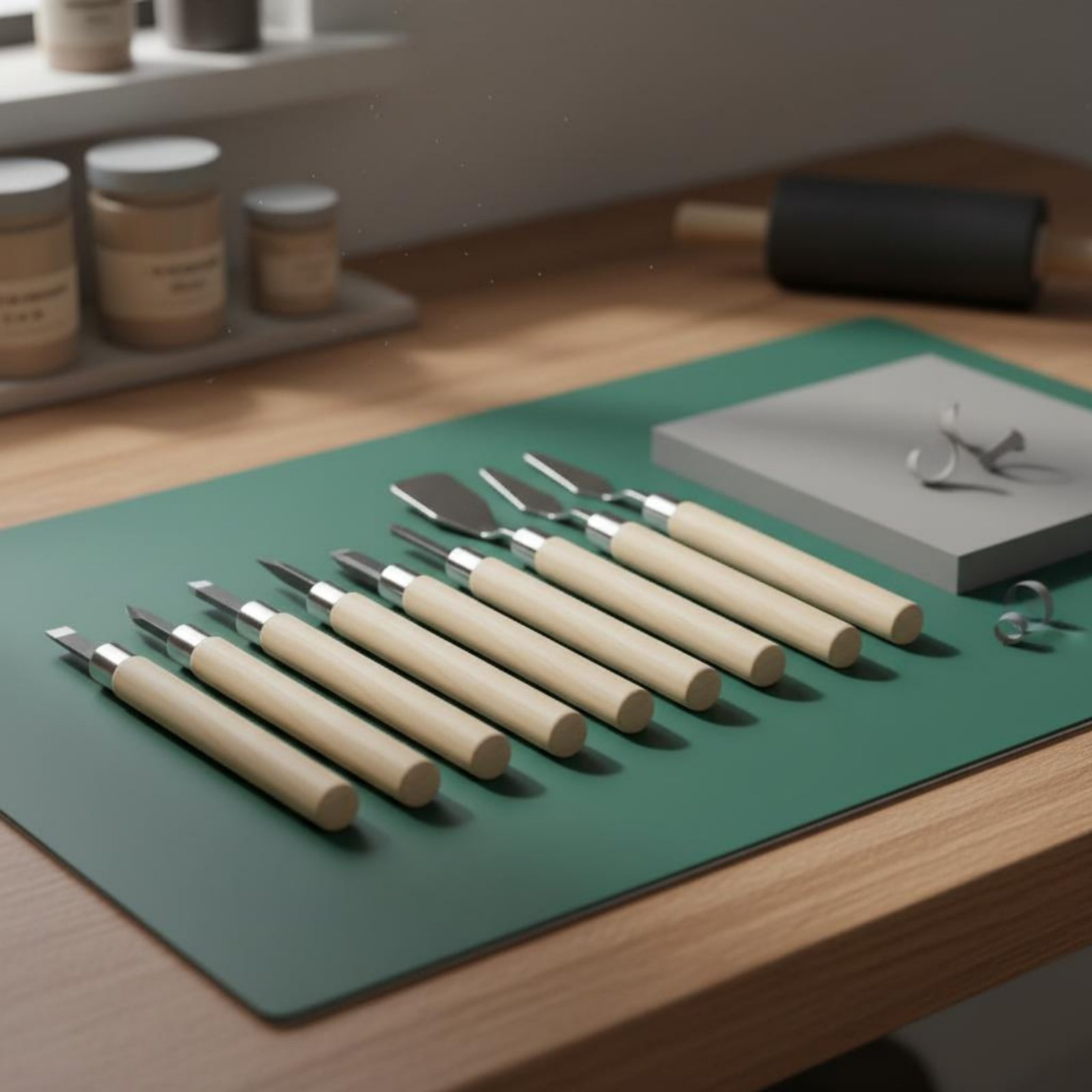 9 Parça Linolyum Oyma Seti Pas - Lino Printing Block incelemesi ve fiyatı