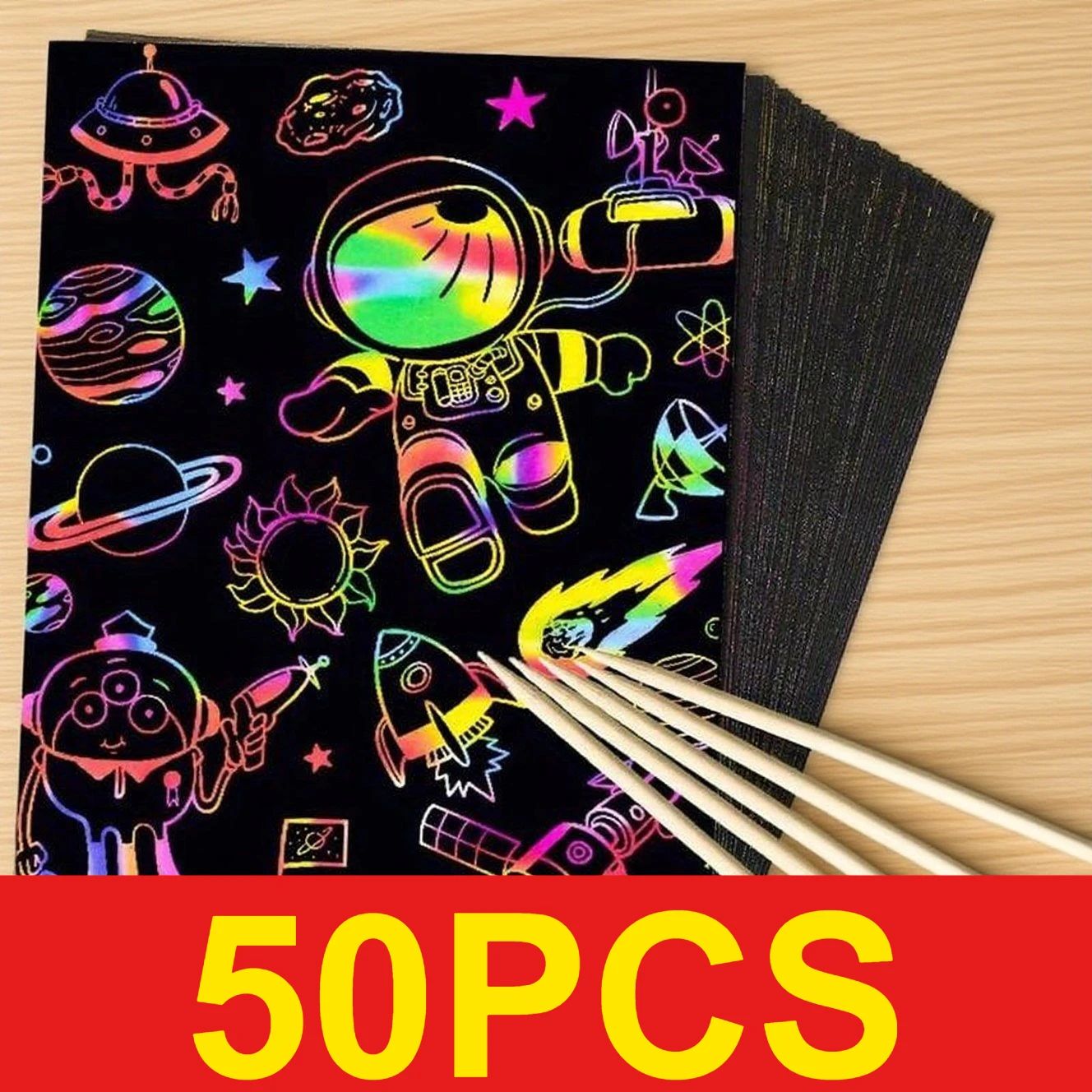 50 adet Çizilebilir Kağıt Çocu - Art Craft Rainbow incelemesi ve fiyatı