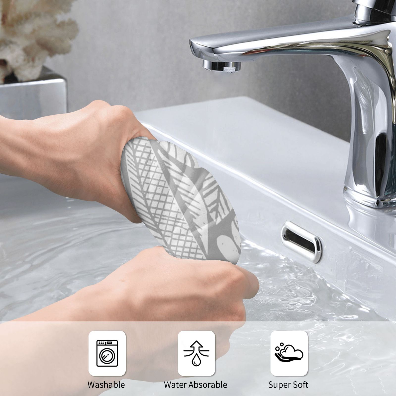 Modern Doğa Özel Havlu Banyo H - Lino Printing Block incelemesi ve fiyatı