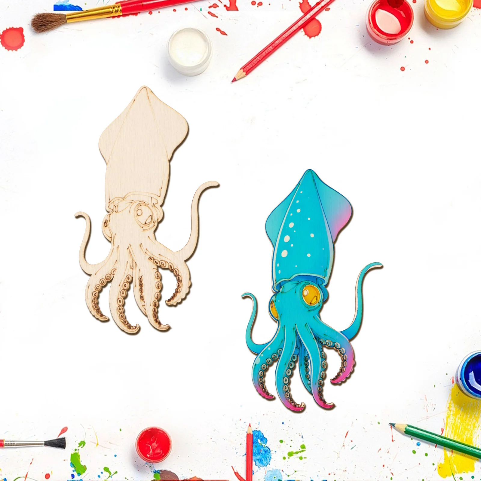 10 adet/takım Bitmemiş Ahşap E - Art Craft Usa incelemesi ve fiyatı