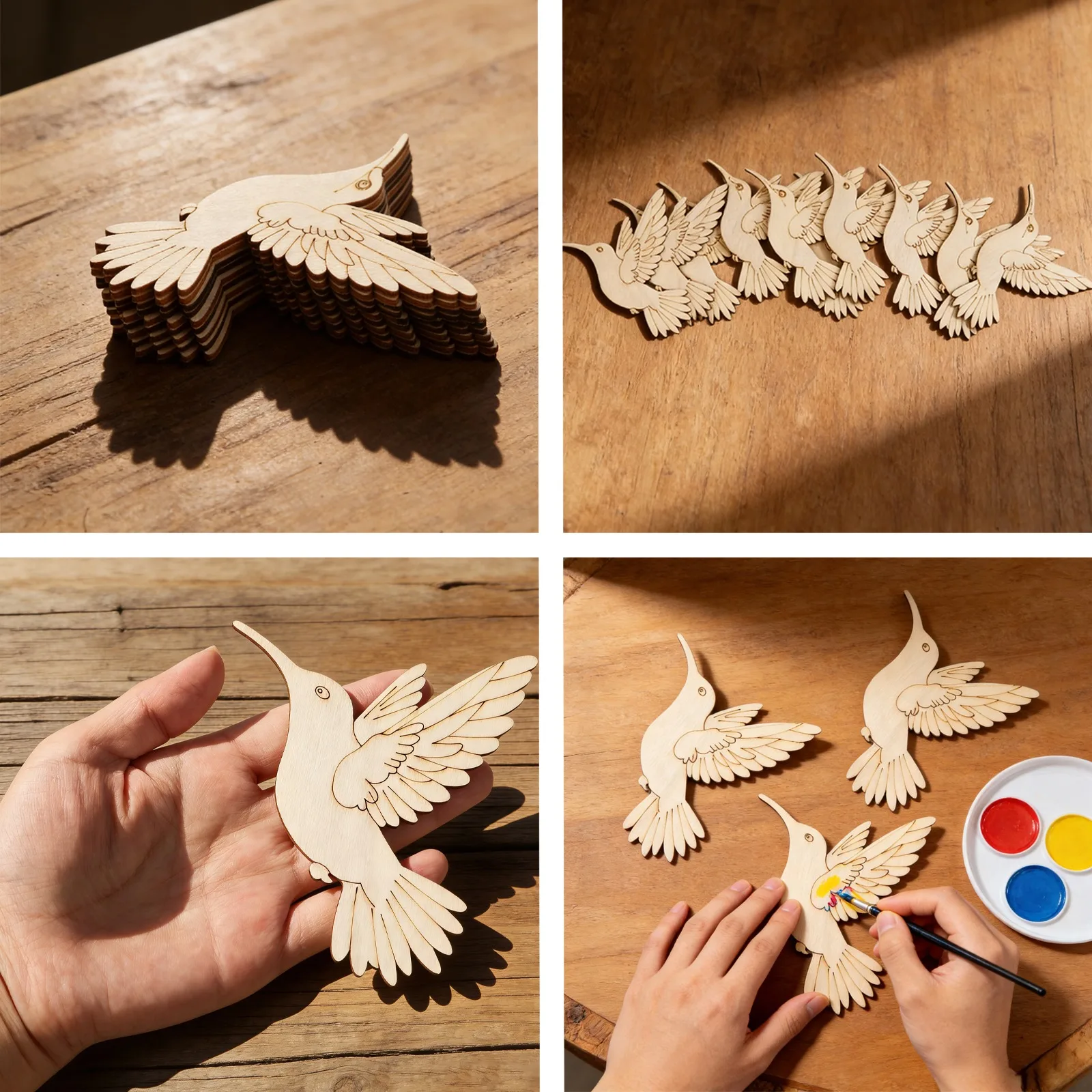 10 adet Bitmemiş Ahşap Hayvan  - Art Craft Usa incelemesi ve fiyatı