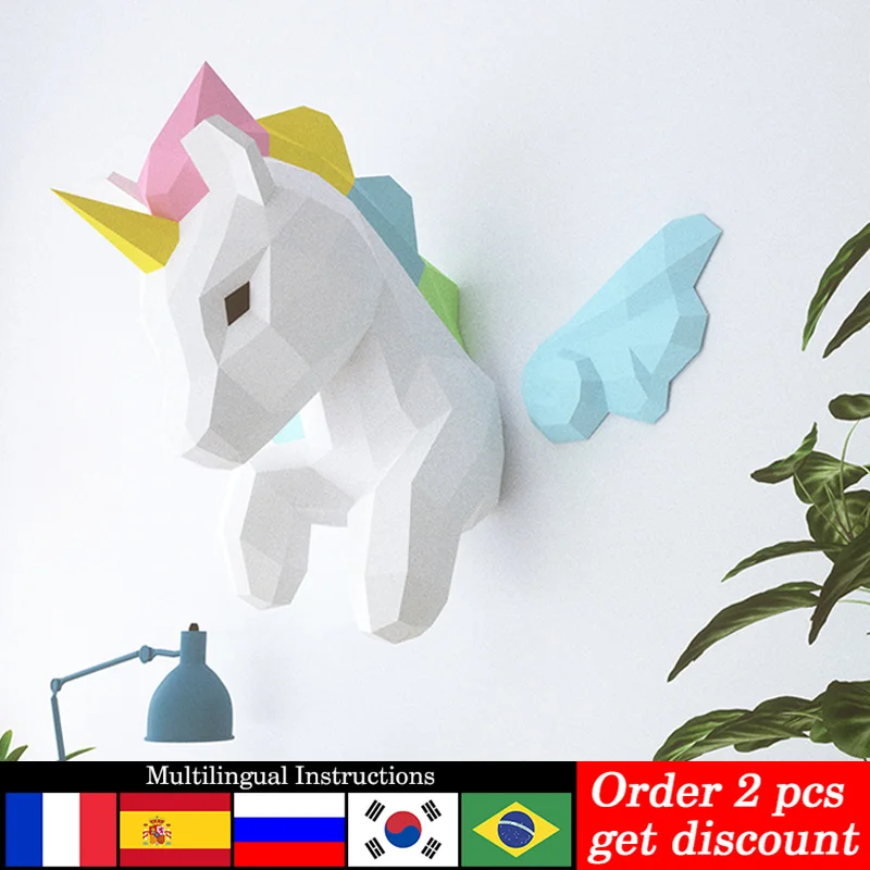 Gökkuşağı ünikorn Hayvan Duvar - Art Craft Rainbow incelemesi ve fiyatı