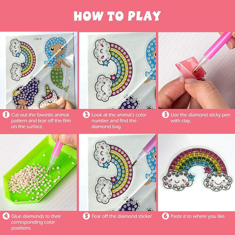 Elmas çıkartmalar yapmak çocuk - Art Craft Ideas For Kids incelemesi ve fiyatı