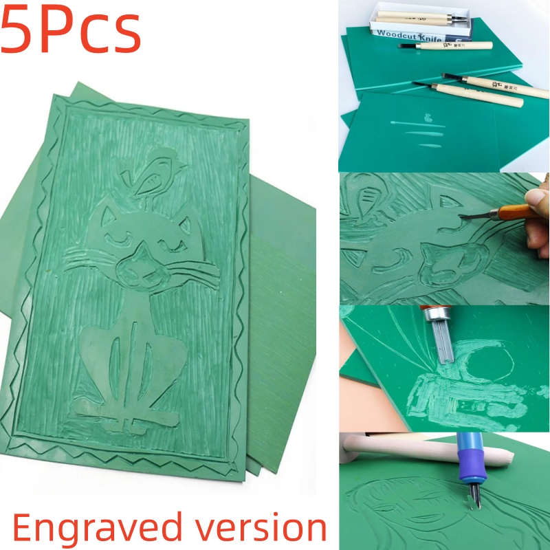 Kauçuk Blok Baskı Kalıbı Seti, - Lino Printing Block incelemesi ve fiyatı