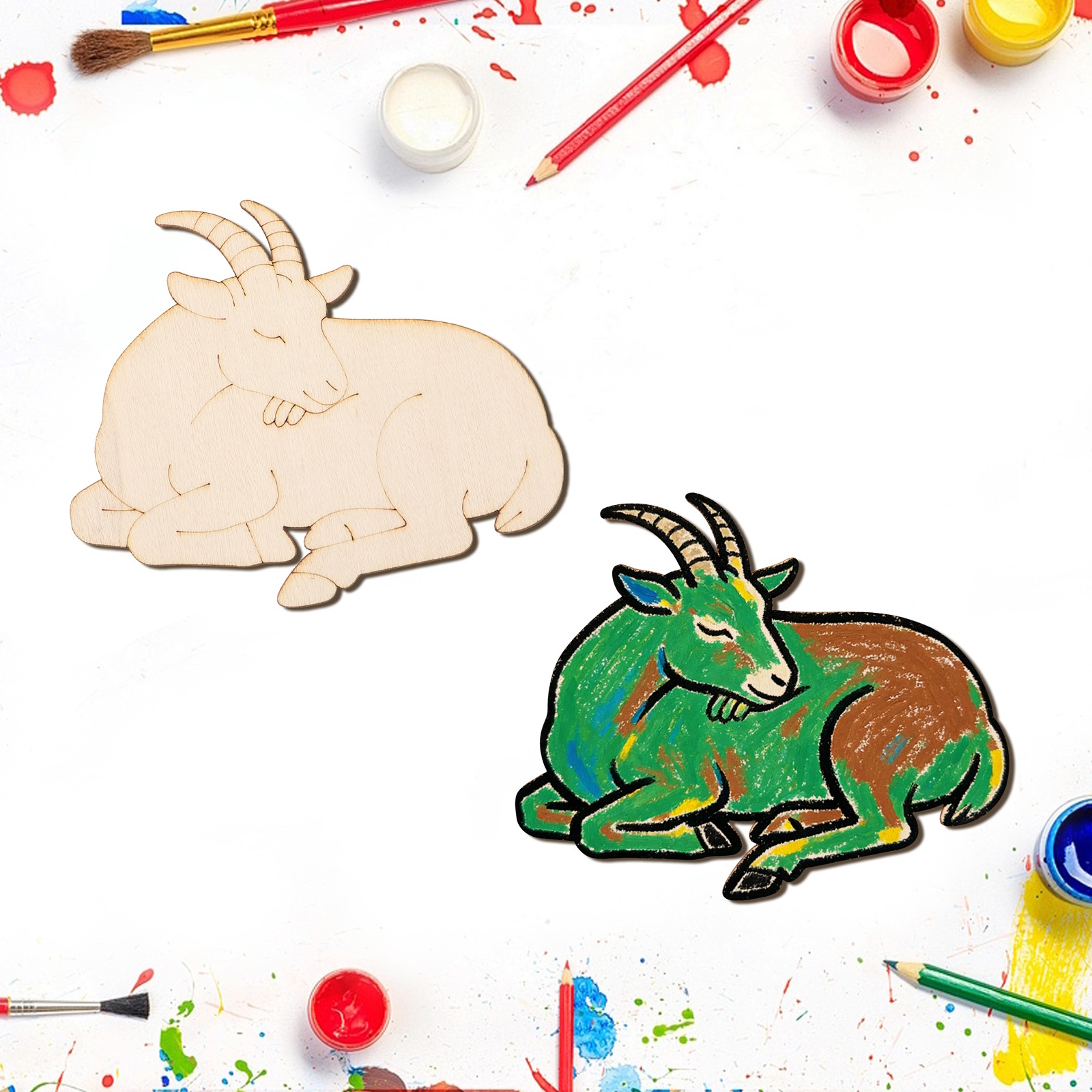 10 adet/takım Bitmemiş Ahşap K - Art Craft Usa incelemesi ve fiyatı
